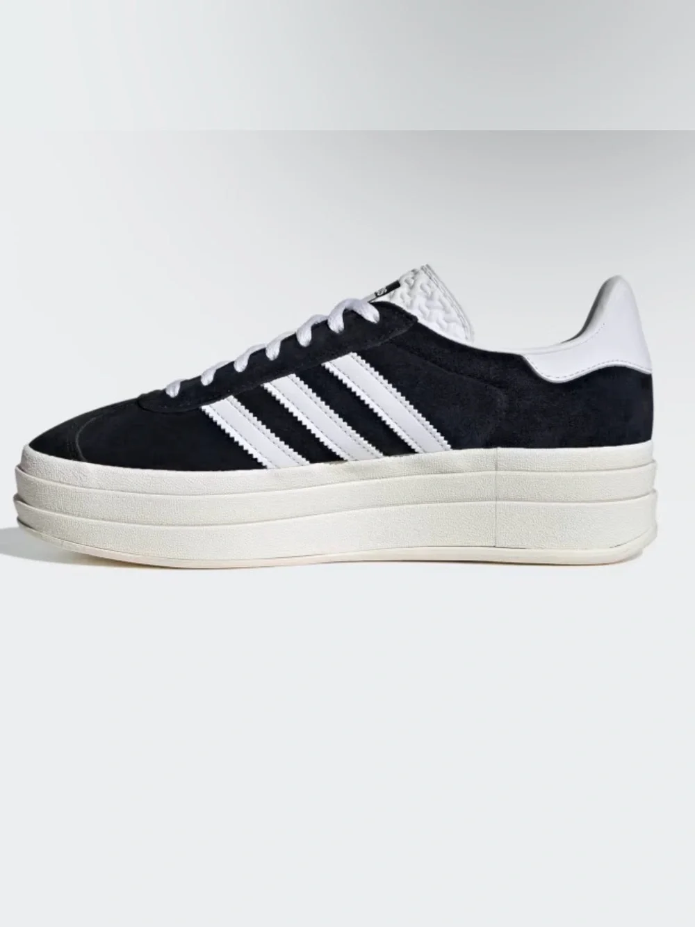 adidas Black and White Espadrilles Platform Sneakers